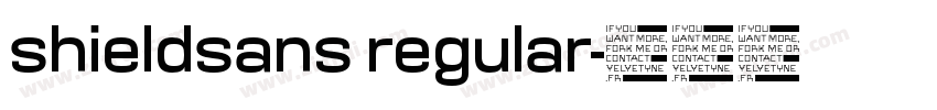 shieldsans regular字体转换